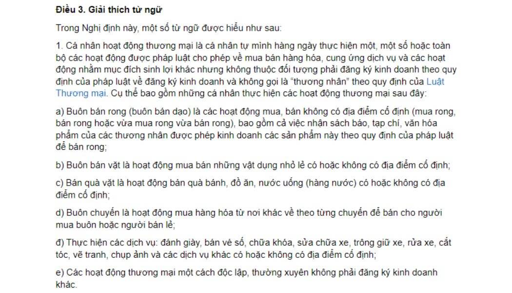 Nghị định số 39/2007/NĐ-CP, khoản 1 điều 3
