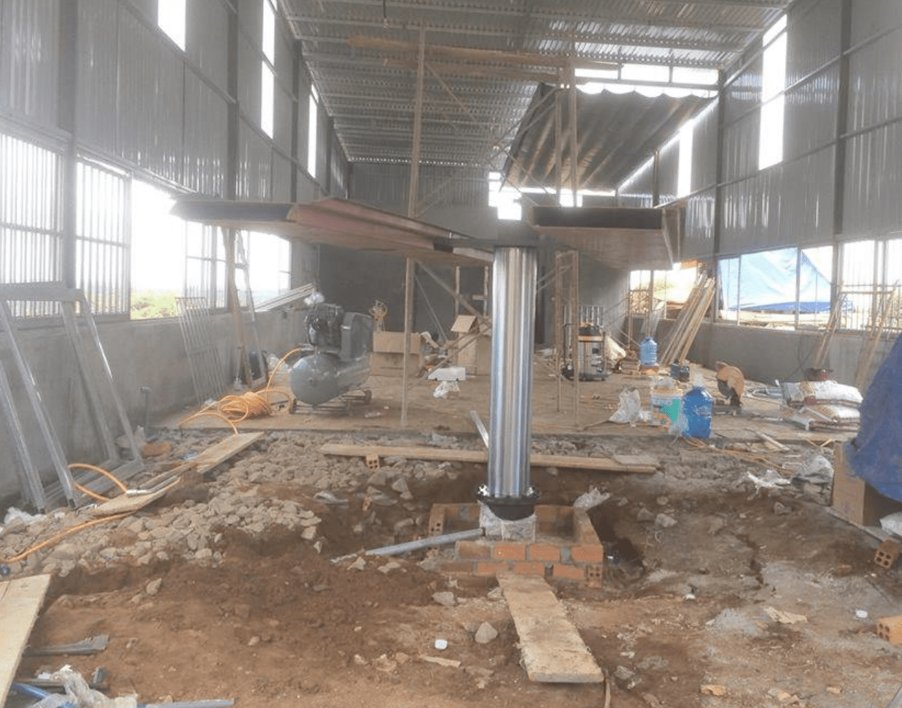 lắp đặt cầu nâng 1 trụ rửa xe ô tô Ấn Độ giá rẻ