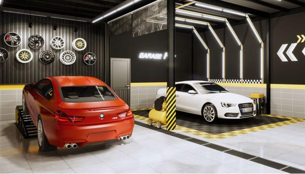 Lưu ý khi thiết kế tiệm rửa xe