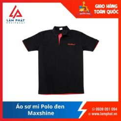 Áo Sơ Mi Polo Đen Maxshine