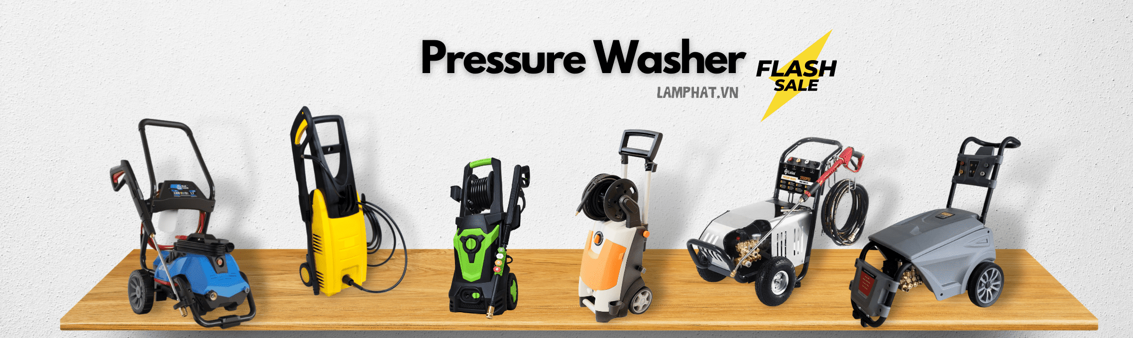 banner máy rửa xe công ty lâm phát