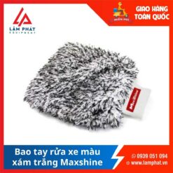 Bao Tay Rửa Xe Màu Xám Trắng Maxshine