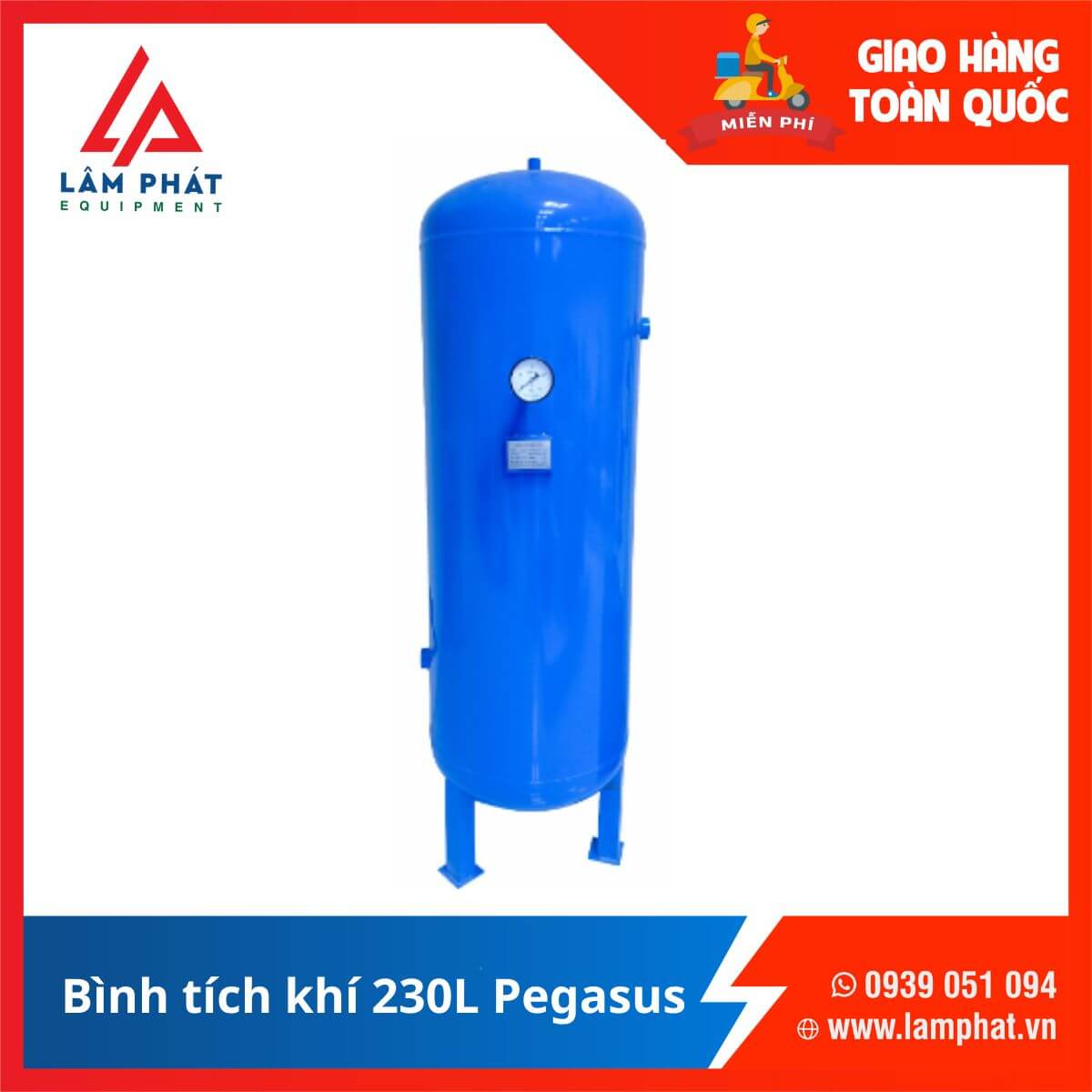 Bình tích khí Pegasus 230L