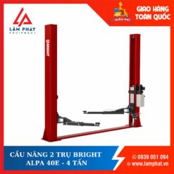 CẦU NÂNG 2 TRỤ GIẰNG DƯỚI BRIGHT ALPA 40E - 4 TẤN,GIẬT 2 BÊN