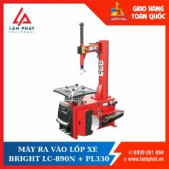 Máy tháo vỏ ô tô, máy ra vào lốp xe tải nhỏ không lơ via Bright LC-890N+PL330 Công nghệ Italy