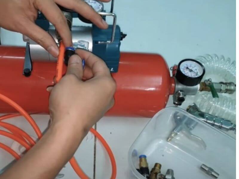 Cách làm bình nén súng khí hơi