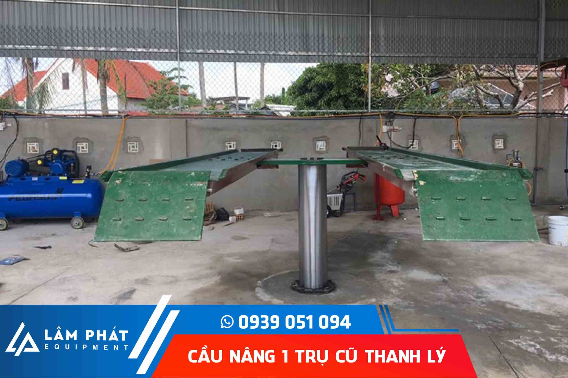 Lựa chọn nơi mua bán cầu nâng 1 trụ cũ thanh lý uy tín