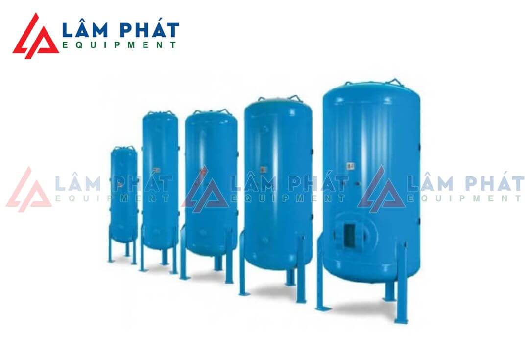 Dung tích bình chứa máy nén khí