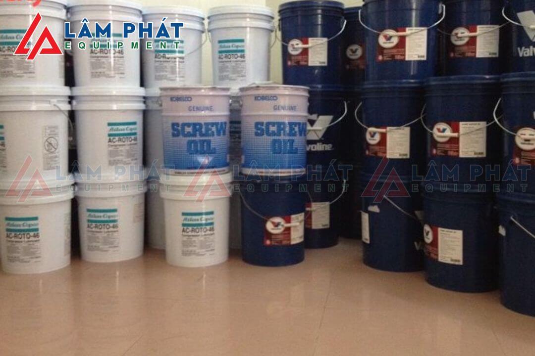 Dầu nhớt máy nén trục vít giúp giảm ma sát tốt