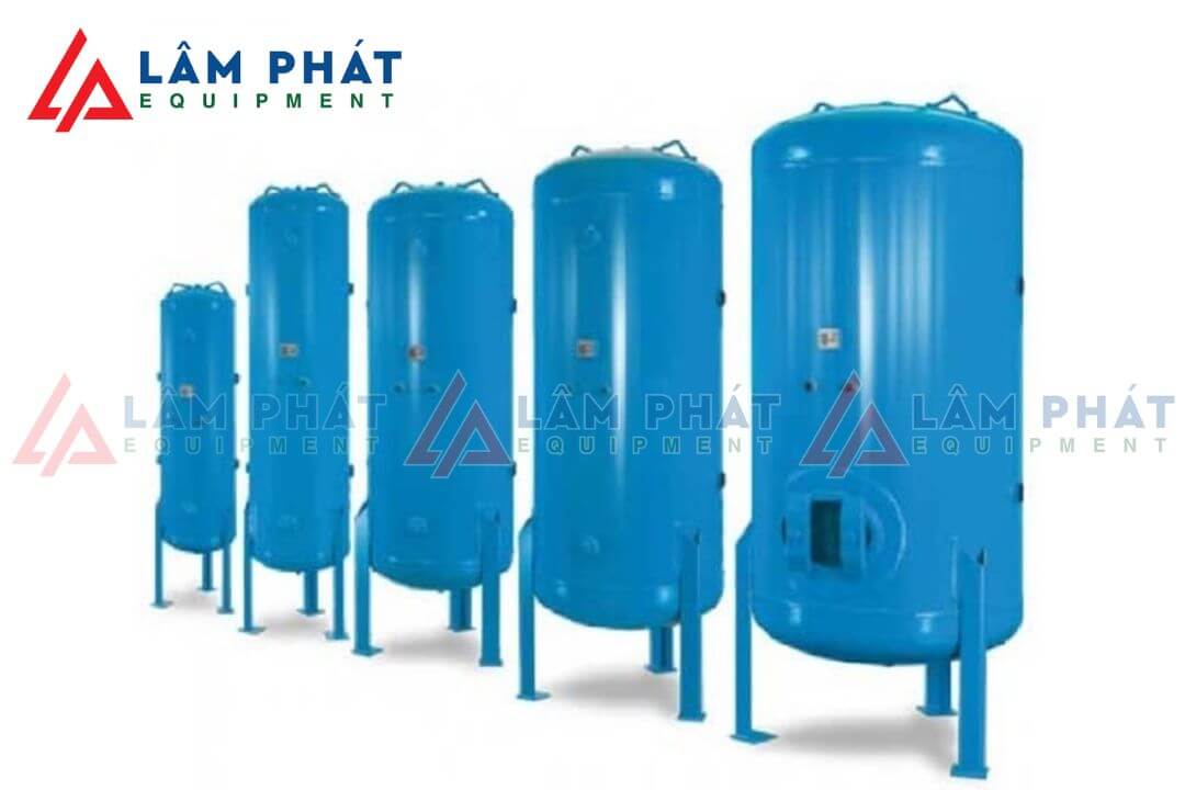 Bình chứa khí trong hệ thống máy nén khí công nghiệp