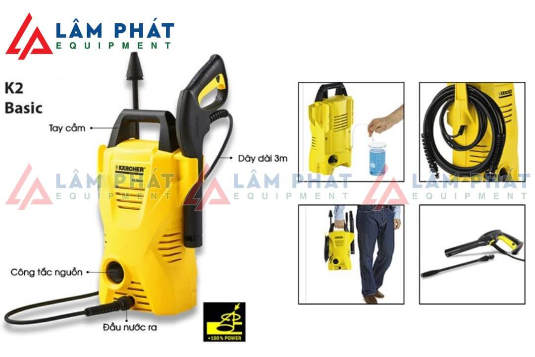 Cấu tạo máy rửa xe Karcher K2