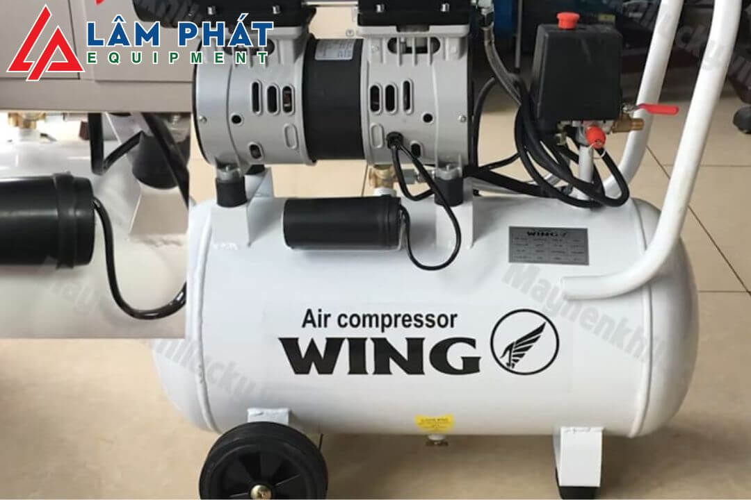 Máy nén khí mini không dầu 25 lít Wing