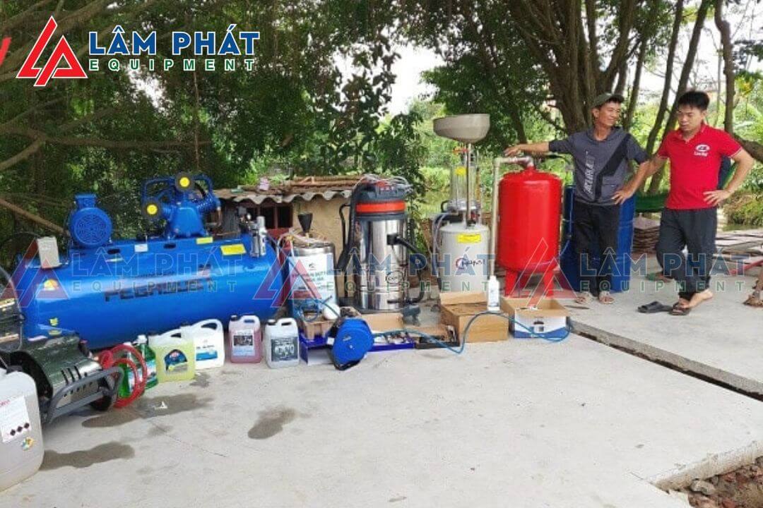 Máy nén khí công nghiệp công nghiệp không thể thiếu ở mỗi tiệm rửa xe