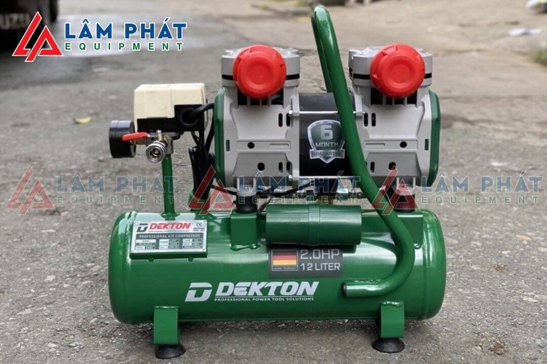 Máy nén khí Dekton có dầu phổ biến hiện nay