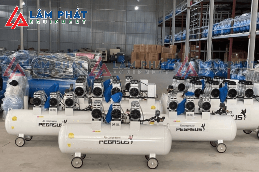 Ưu điểm nổi bật của Máy nén khí không dầu Pegasus TM-OF1100X4-500L