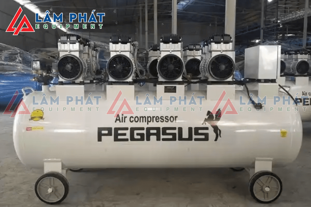 Máy nén khí không dầu giảm âm Pegasus TM-OF1100X4-330L