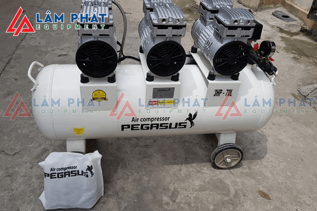 Lưu ý khi sử dụng Máy nén khí không dầu giảm âm Pegasus