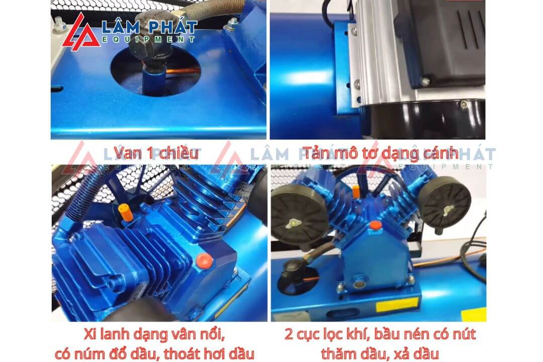 Thiết kế hiện đại của Máy nén khí dây đai Pegasus TM-V-0.25/8-70L