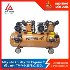 Máy nén khí Pegasus 2 đầu nén TM-V-0.25/8x2-230L