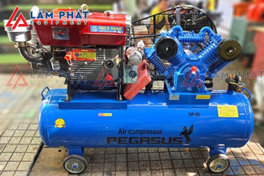 Máy nén khí chạy dầu Diesel Pegasus TM-V-1.05/12.5-330L