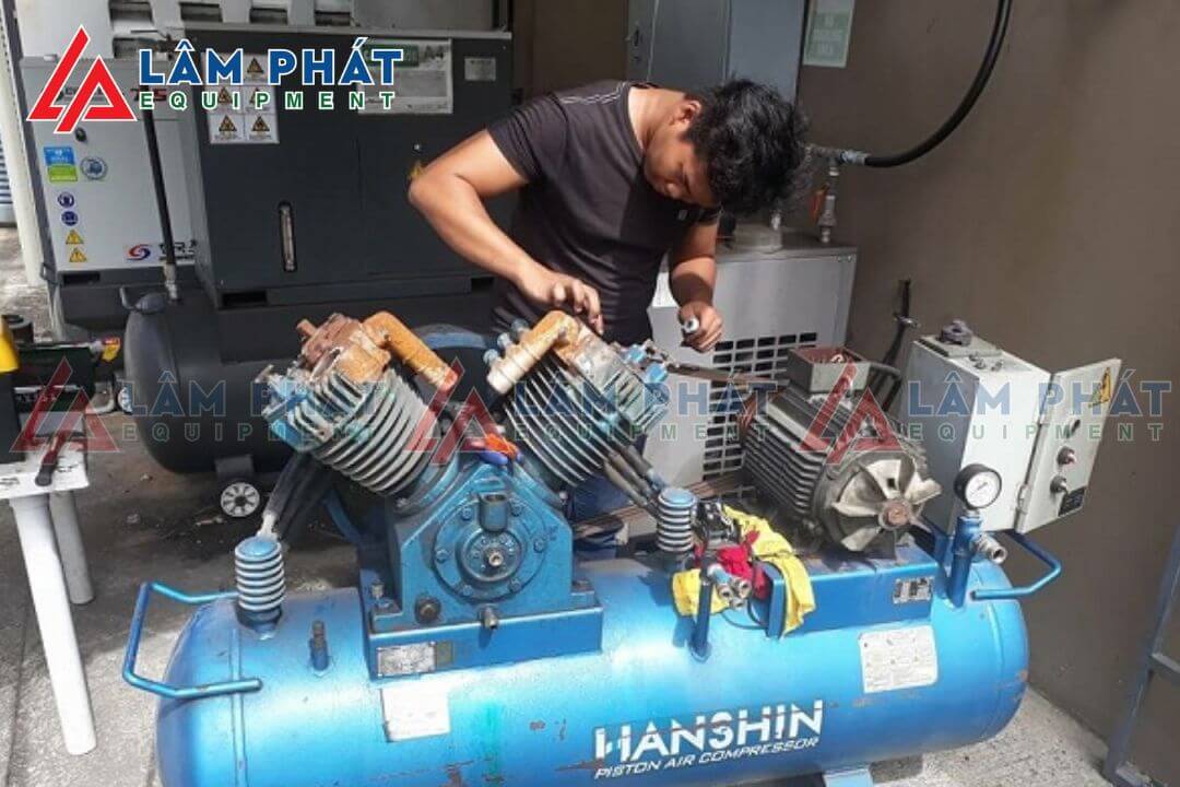 Nguyên nhân máy nén khí bị nóng