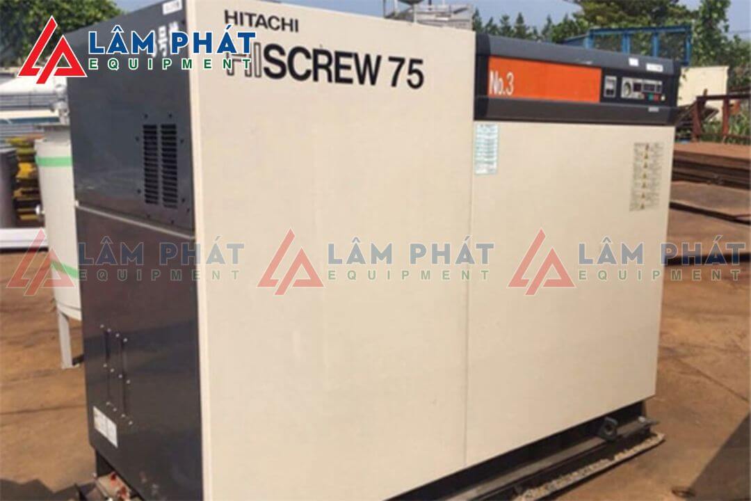 Máy nén khí trục vít Hitachi 75kw