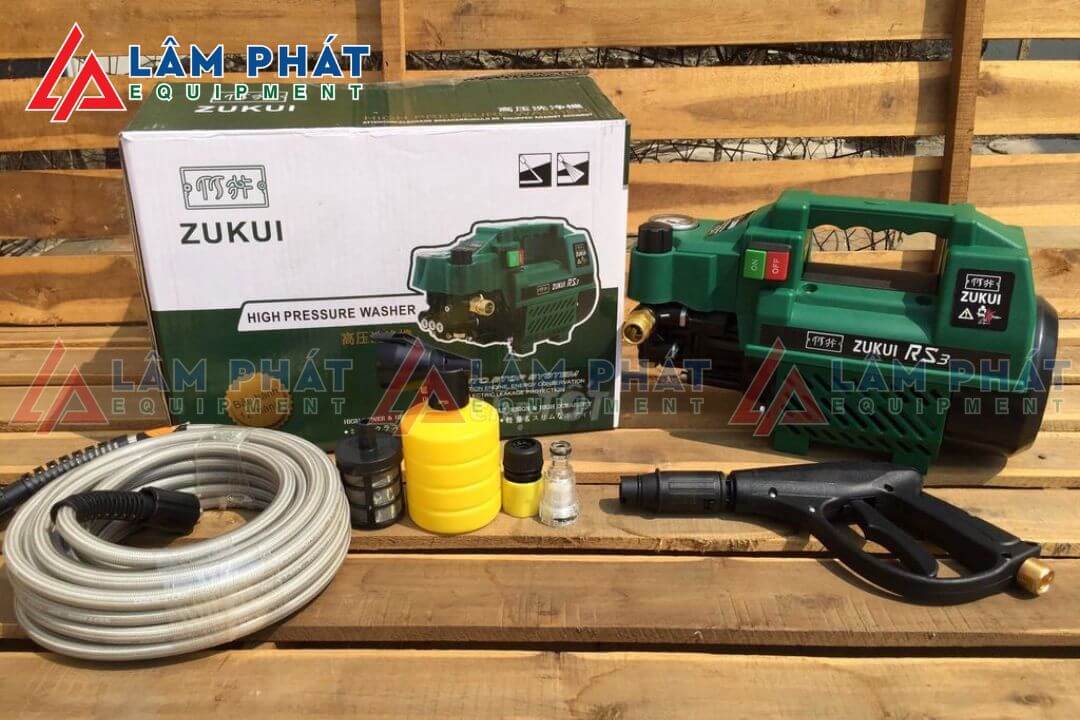 Máy rửa xe điều chỉnh áp lực Zukui RS3 2400W