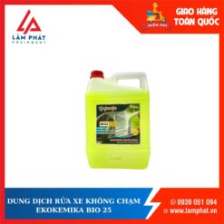 dung dịch rửa xe không chạm bio 25 can 5 lít