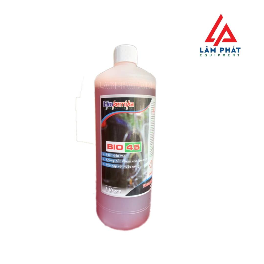dung dịch rửa xe không chạm bio 45 can 1 lít