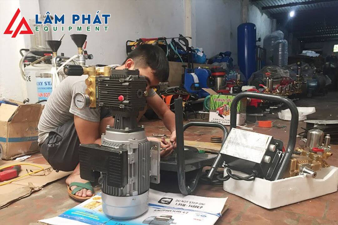 Cách sửa máy bơm tăng áp rửa xe hiệu quả
