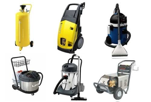 một bộ thiết bị rửa xe ô tô chuyên nghiệp