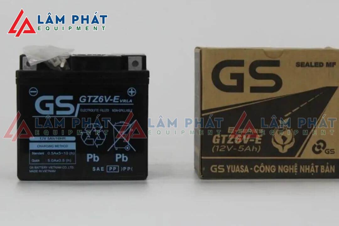 Bình ắc quy xe máy Vision GS GTZ6V-E