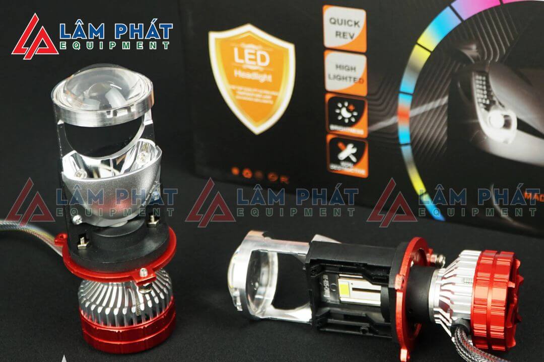 Đèn pha led xe máy bi cầu