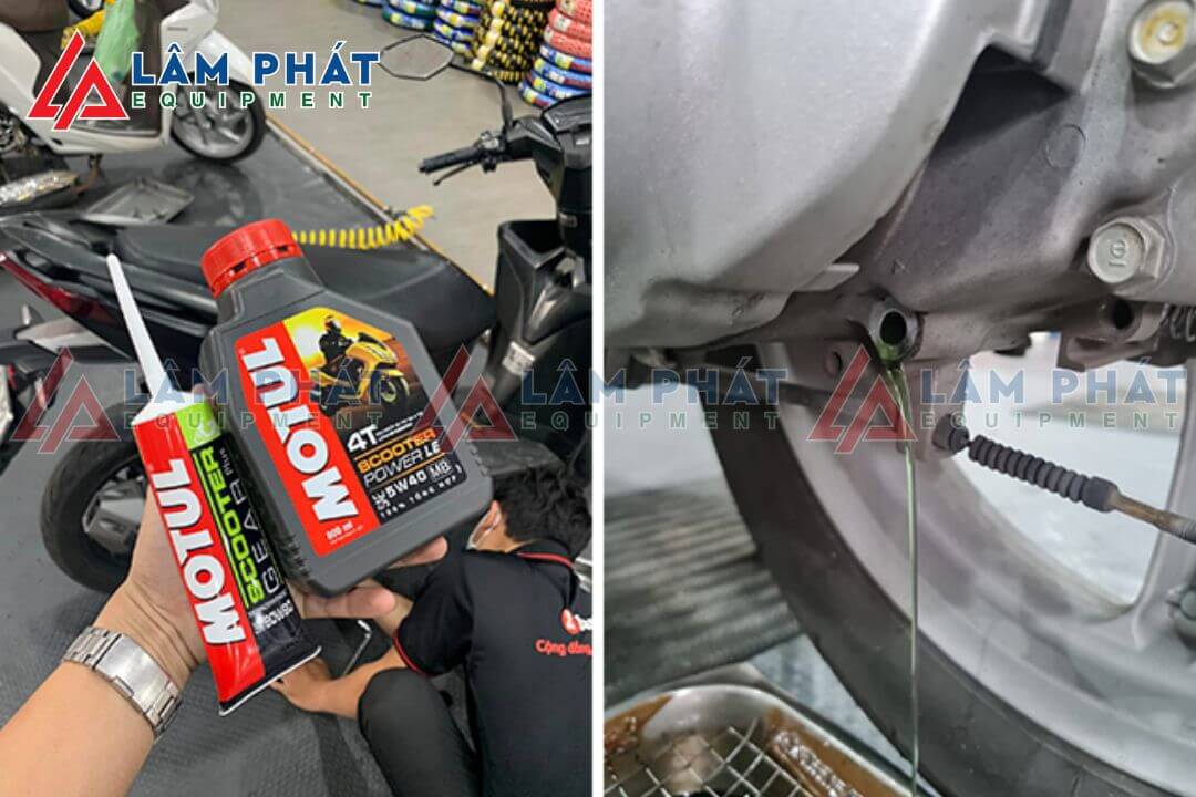 thay nhớt hộp số sau mỗi 6.000 đến 8.000km