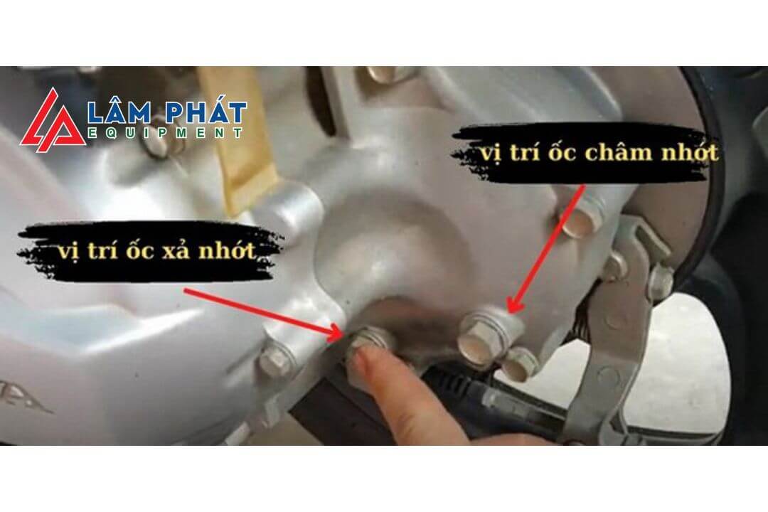 Vị trí thay nhớt số xe tay ga